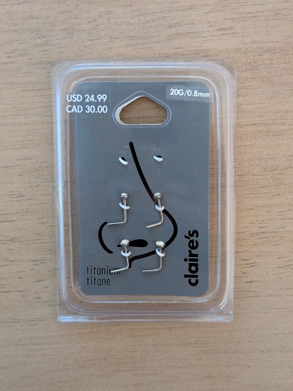 Titanium Nose Studs 20G (Set Of 4)